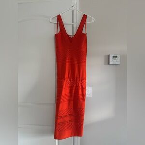 Ronny Kobo red knit dress, size M